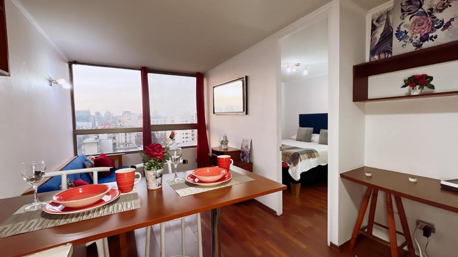 Apartamentos Bulnes 圣地亚哥 外观 照片