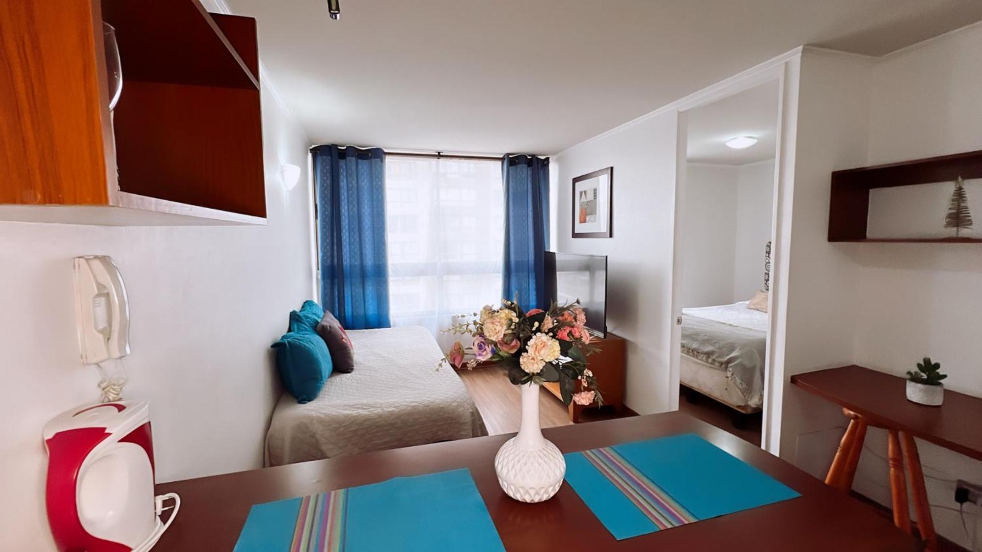 Apartamentos Bulnes 圣地亚哥 外观 照片